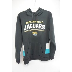 Jacksonville‎ Jaguars NFL Team Apparel Black Hoodie Sweatshirt Men's Medium